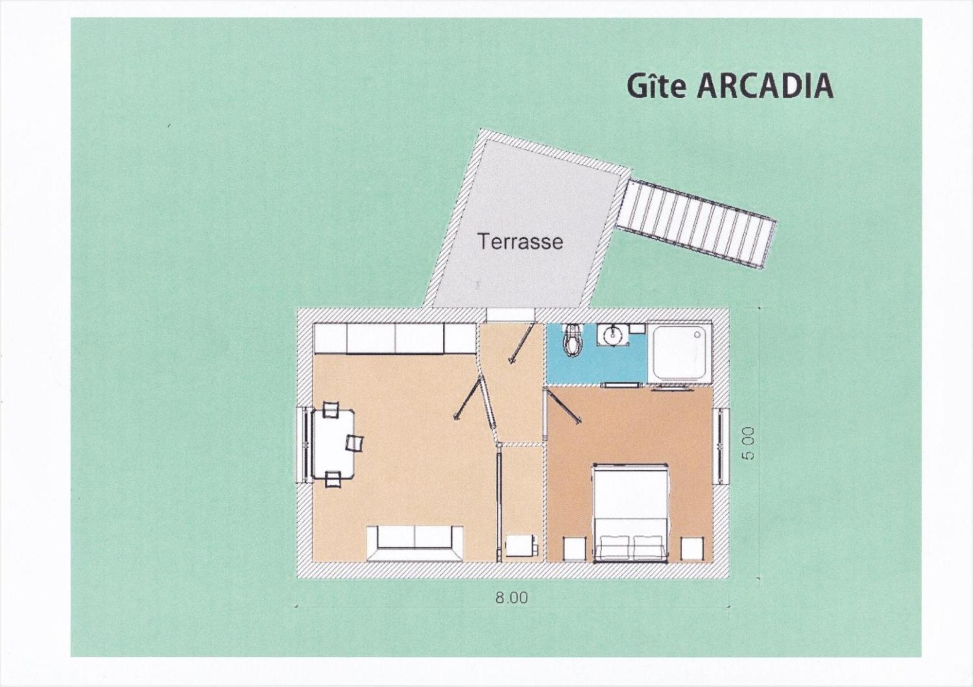 Gite Arcadia Сен-Амброа Екстериор снимка